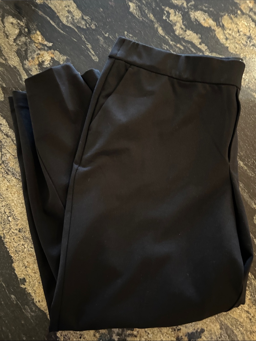 Liverpool Straight Leg Black ankle Pants
